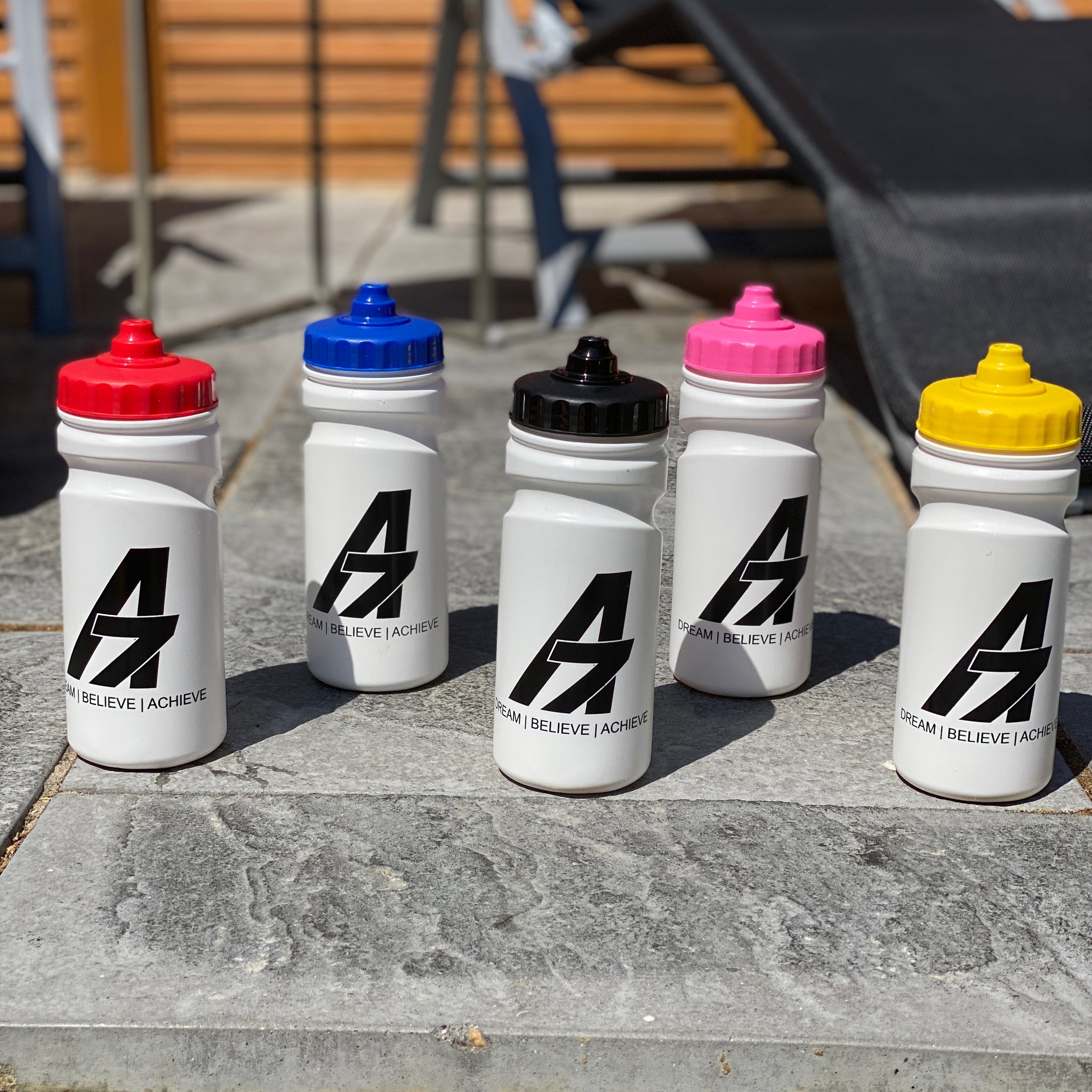A7 Asher "A7" Logo Dream Believe Achieve 500ml water bottle