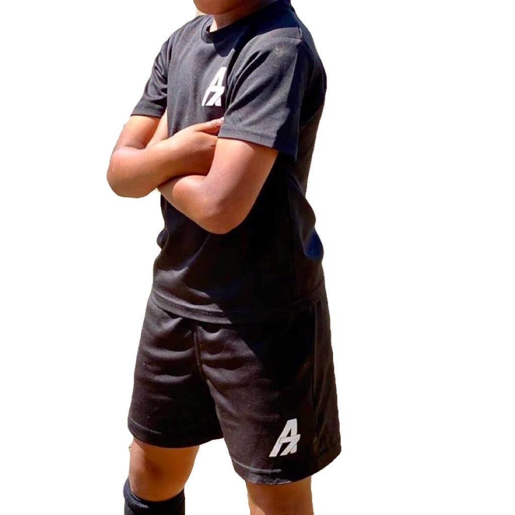 A7Asher children’s Football Performance Training Kit - Black