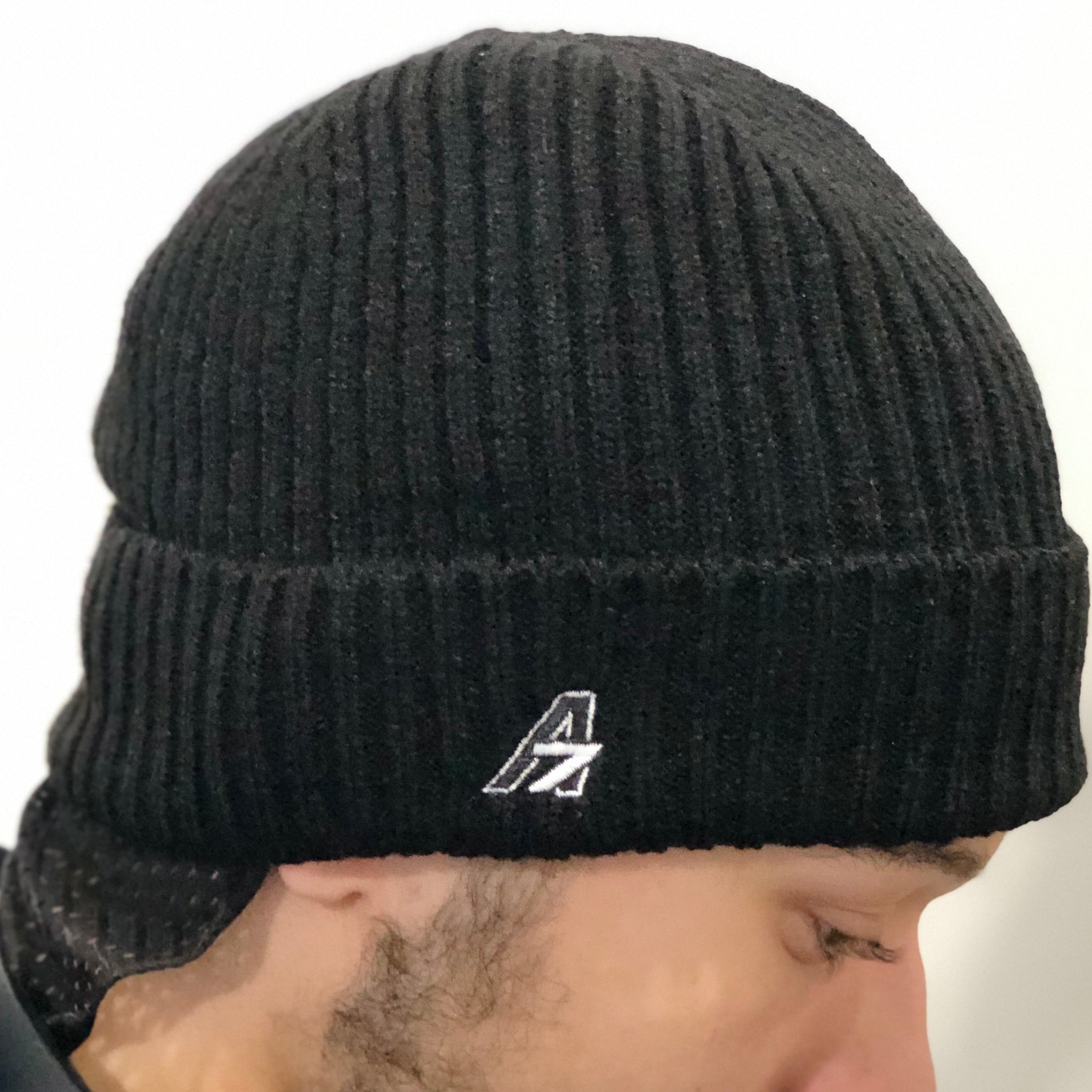 A7 Asher Beanie - Black with A7 logo