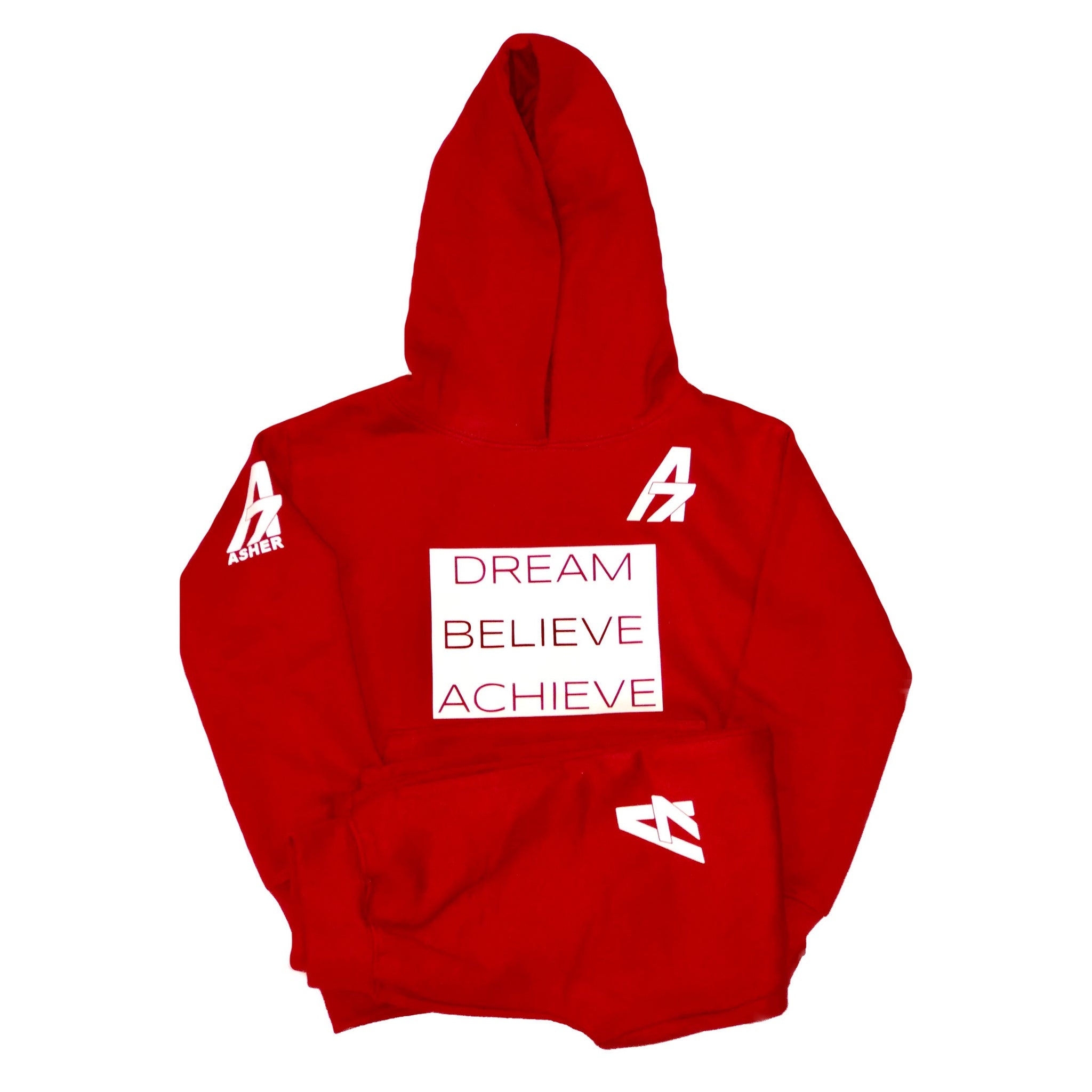 A7 Children’s “Dream | Believe | Achieve” Jogger Set-Red