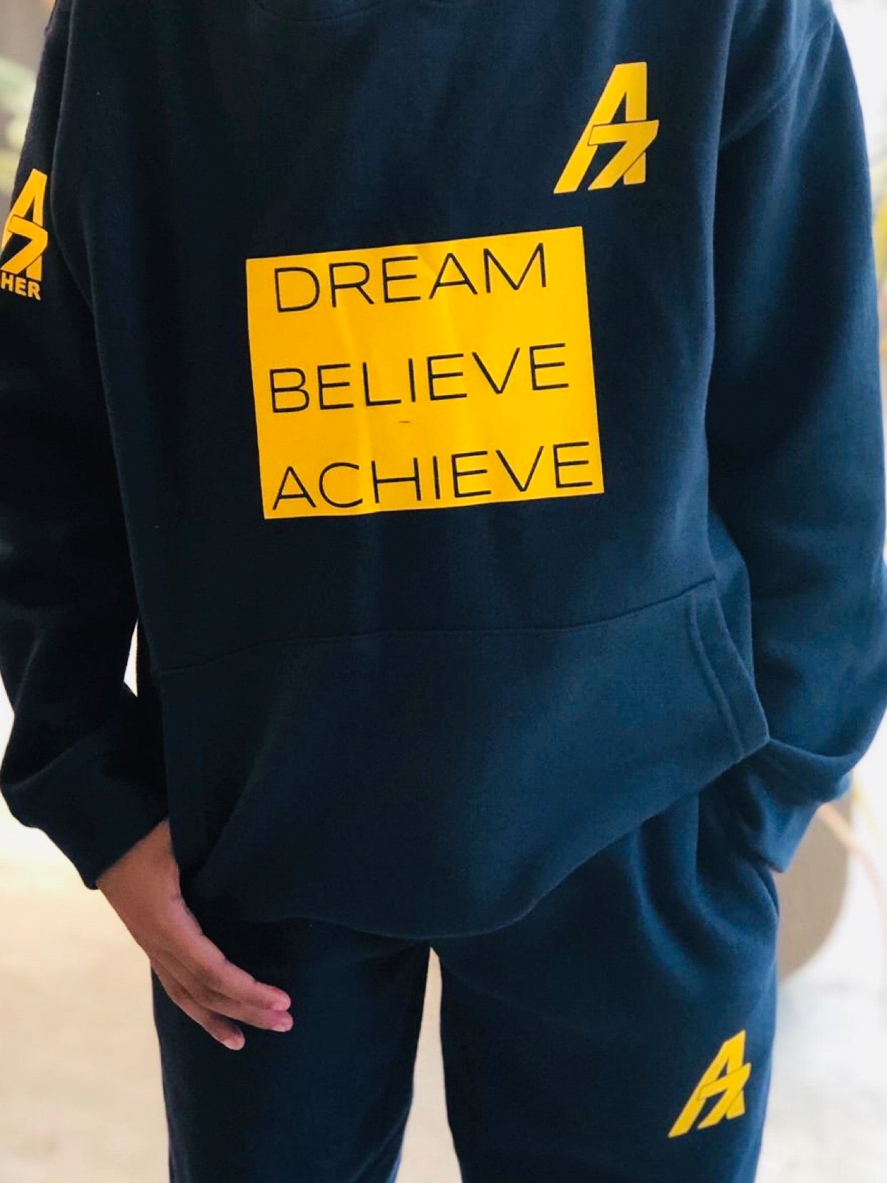 A7 Asher Children’s “Dream | Believe | Achieve” Jogger Set