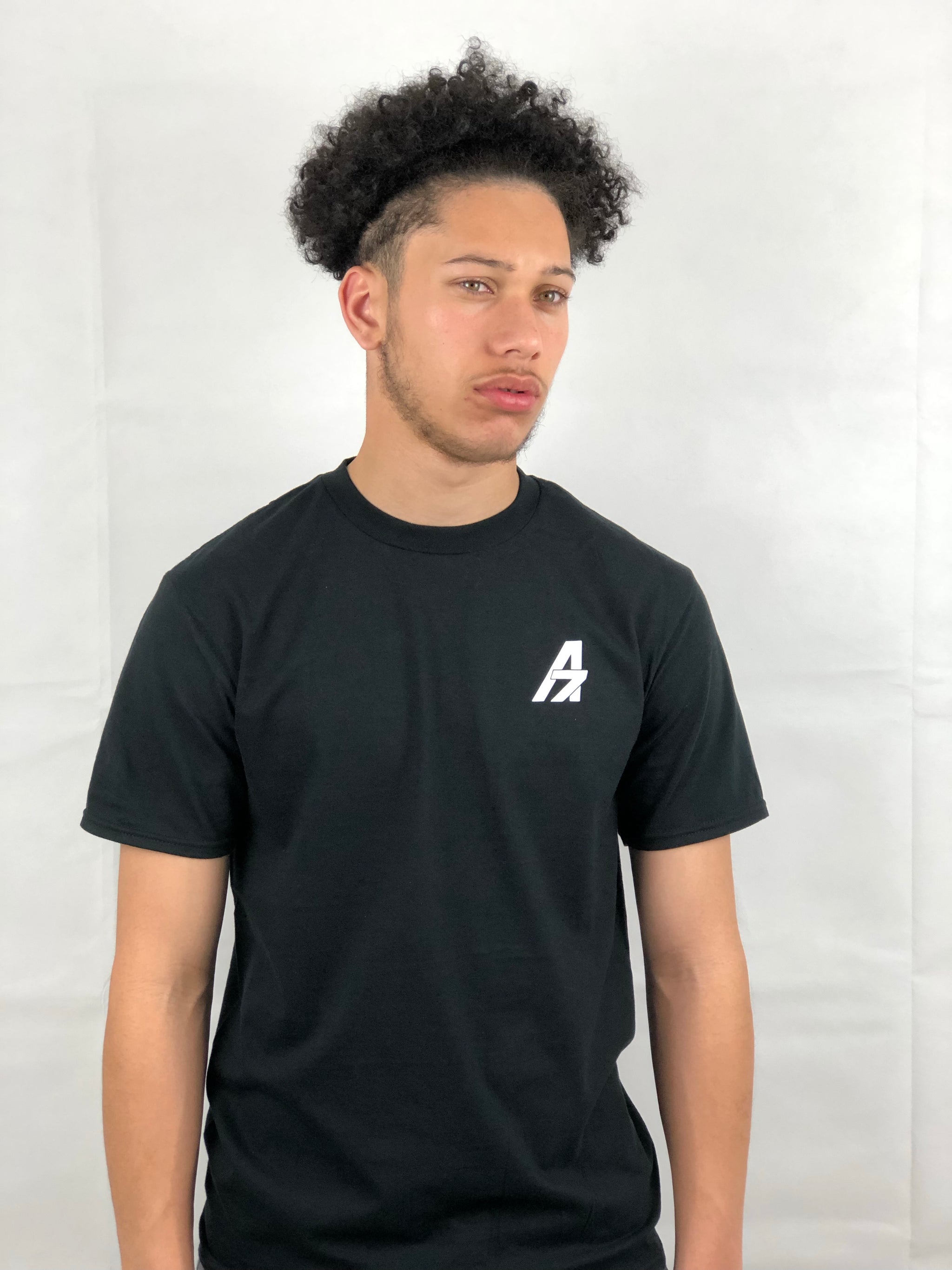 A7Asher Plain Black, with White A7 Logo