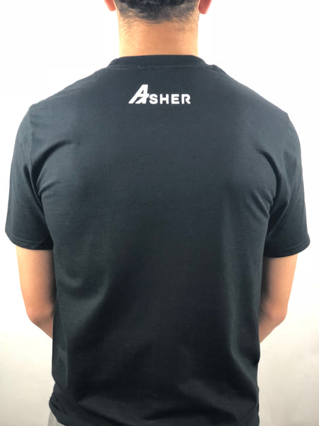 A7Asher "Dream | Believe | Achieve" Black T-Shirt, White A7 Logo