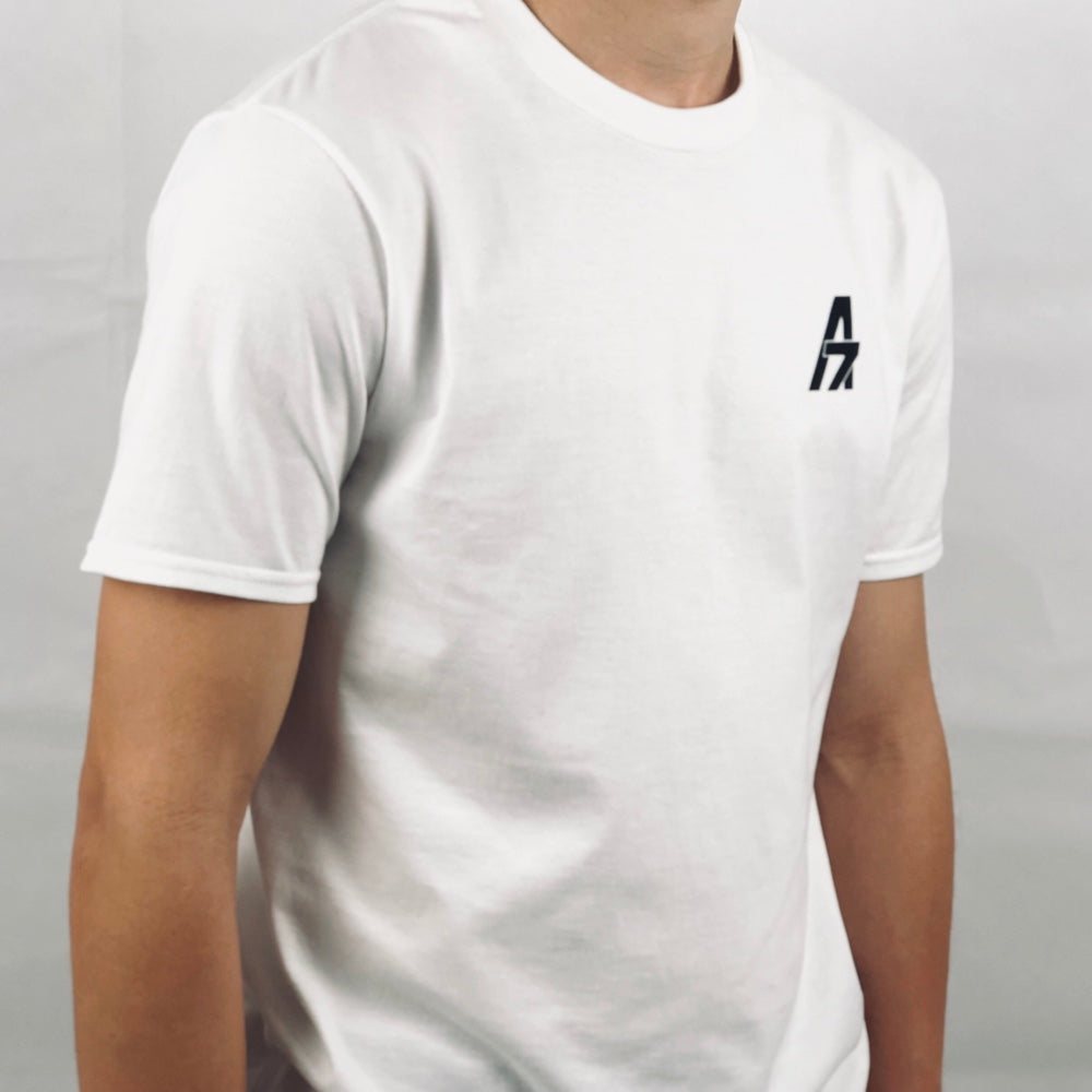 A7Asher Plain white, with Black A7 Logo