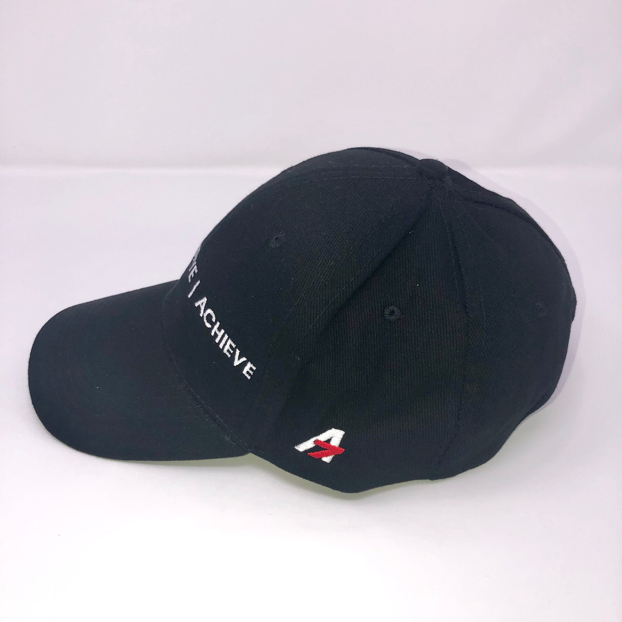 A7Asher Children's "DREAM | BELIEVE | ACHIEVE" Black Baseball cap, signature A7 logo